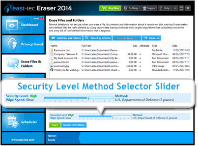 Security slider