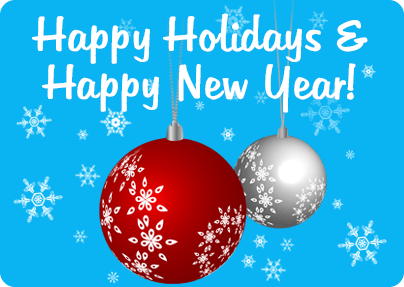 We Wish You Happy And Safe Holidays!