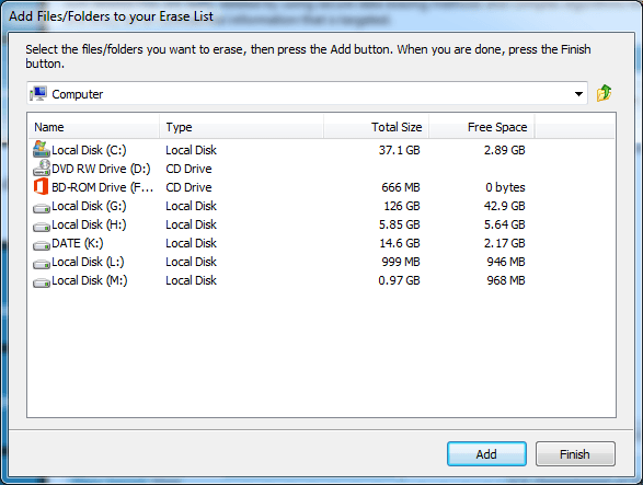 Add files and folders from Windows Explorer