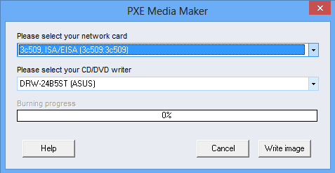 Creating PXE bootable media