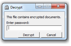 Decrypting a self-decrypting package