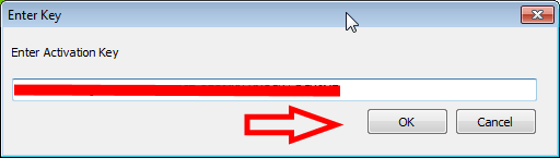 Enter the activation key