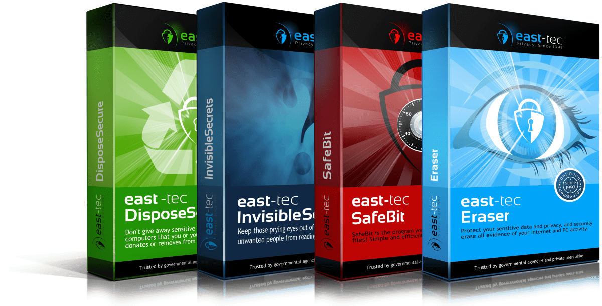 east-tec Total Security Plan product boxes