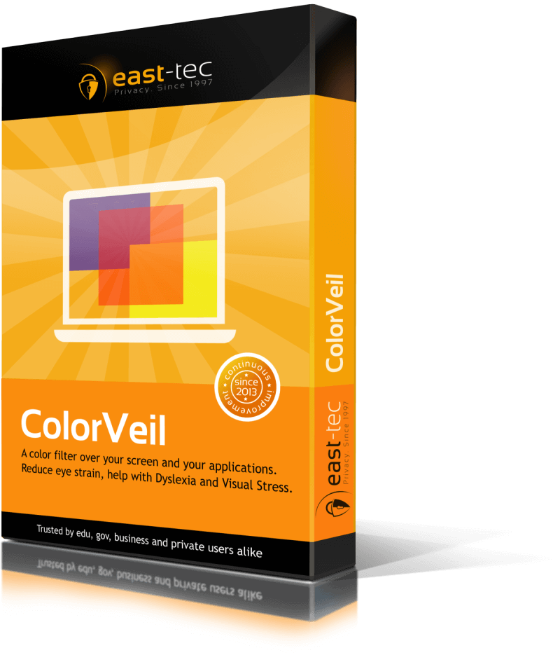 ColorVeil: Reduce eye strain, help with Dyslexia and Visual Stress