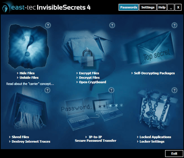 east-tec InvisibleSecrets - Quick Start