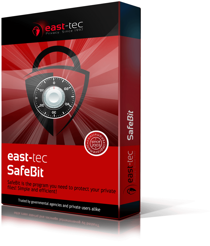Disk Encryption Software: Encrypt & Hide any Folder with east-tec SafeBit
